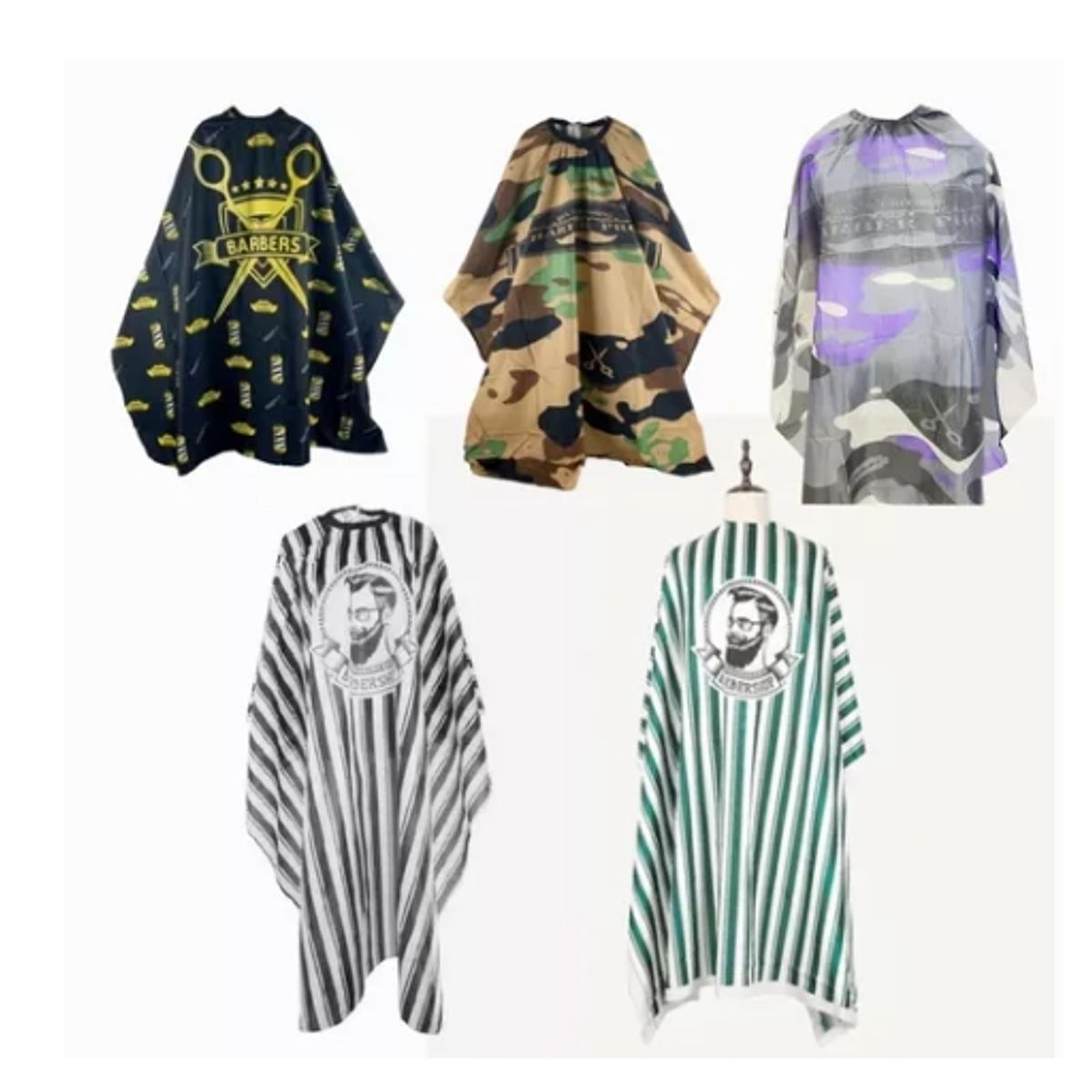 GENERICO - 10 Capa Peluquería, Pechera, Delantal Para Corte De Cabello