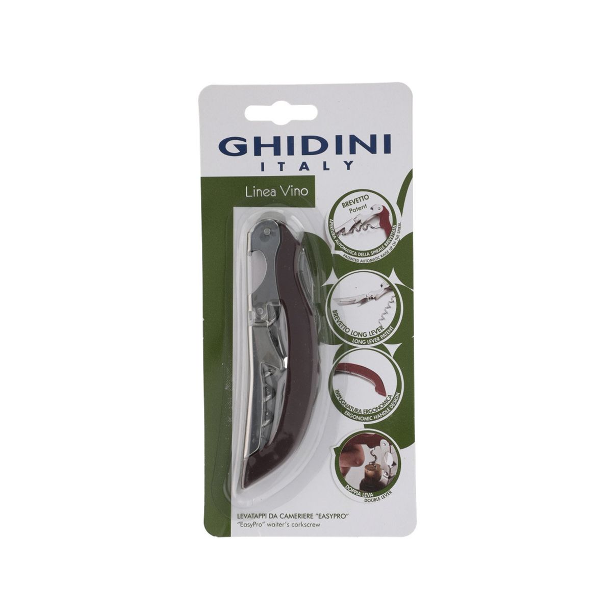 GHIDINI - Sacacorchos 3 Tiempo Linea Vino