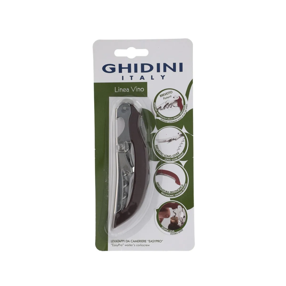 GHIDINI - Sacacorchos 3 Tiempo Linea Vino