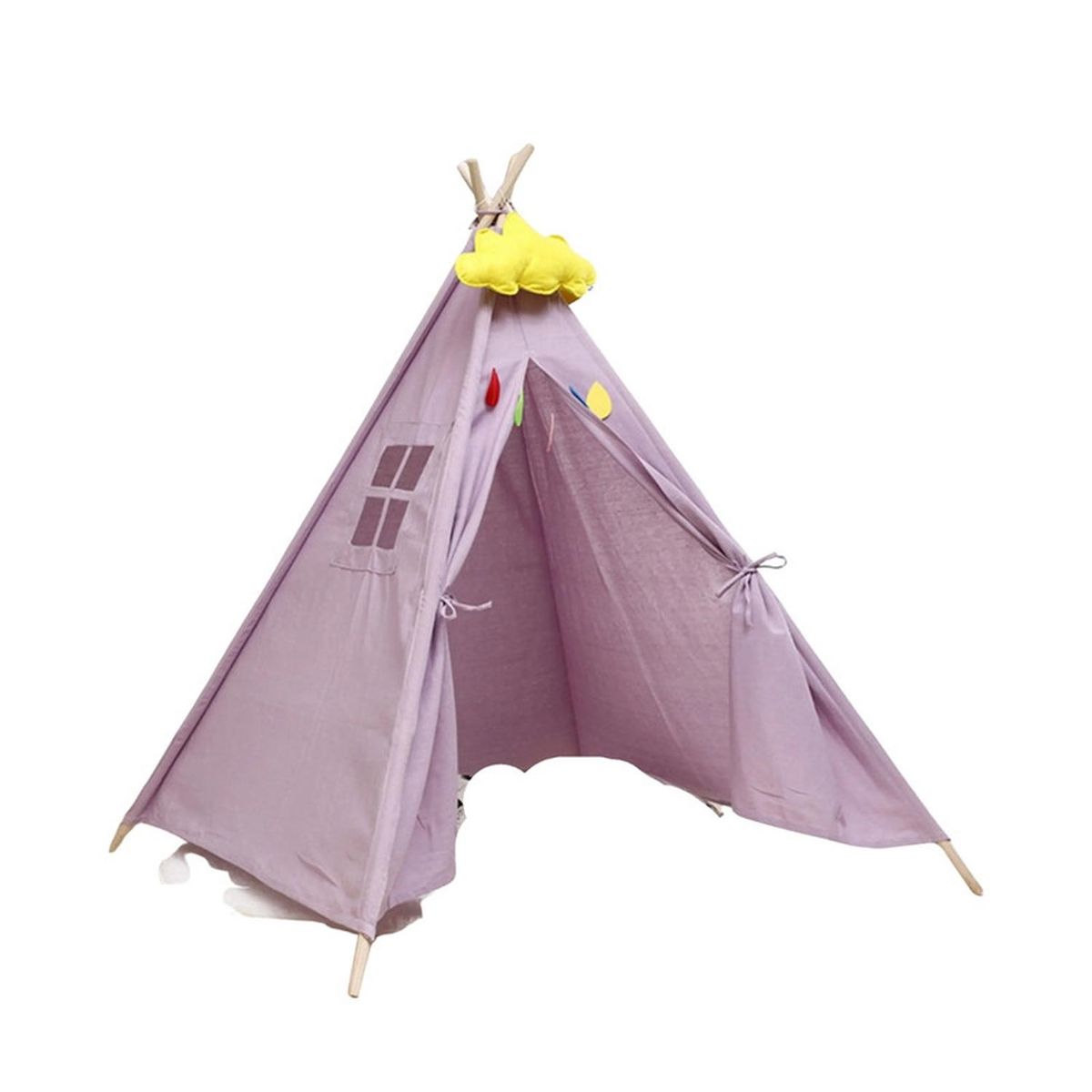 FIGLIO - Carpa Tipi Niños Infantil 160 Cm Morada Juguete Decoracion
