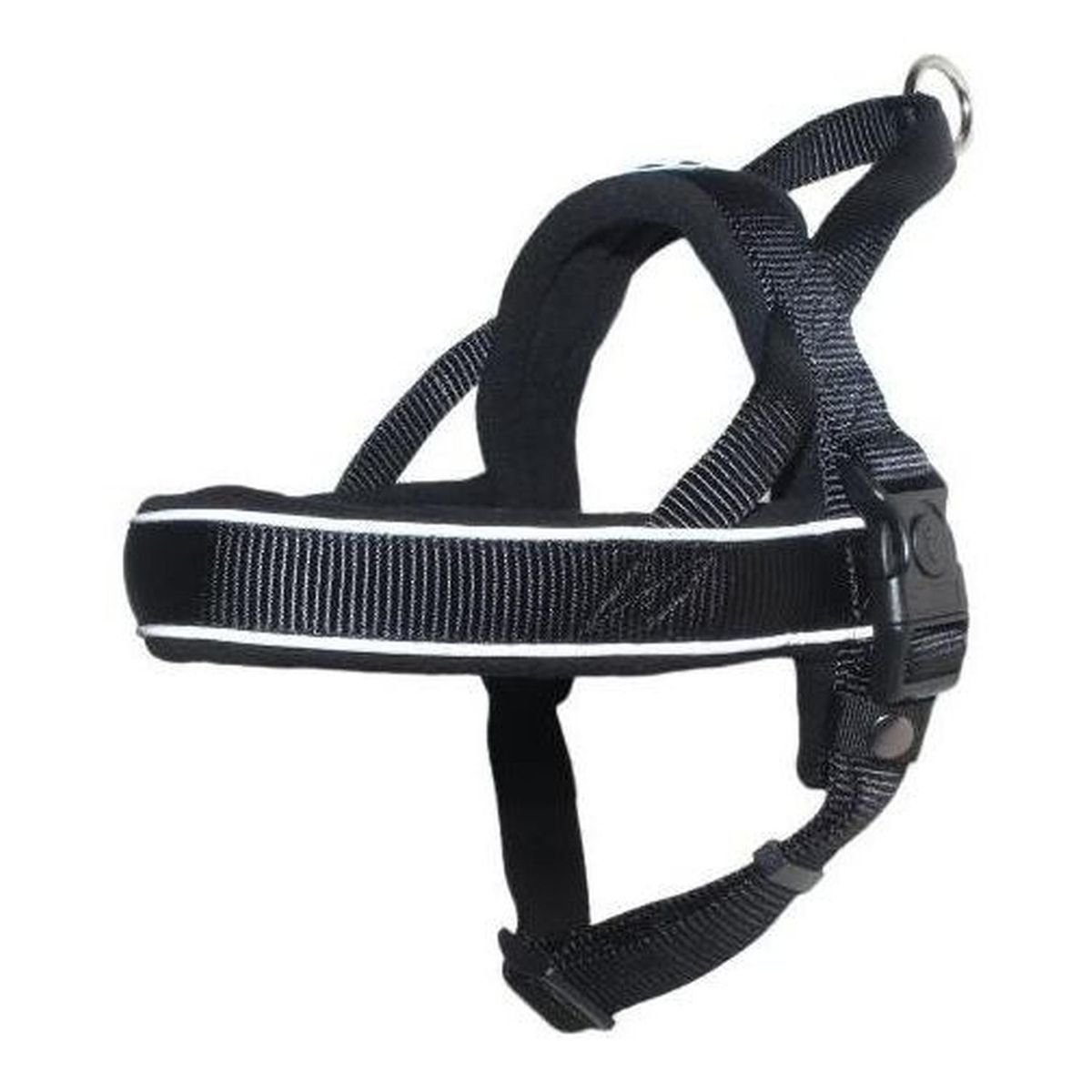 MASCAN - Arnés Noruego Acolchado Talla M Negro Perro Mascan