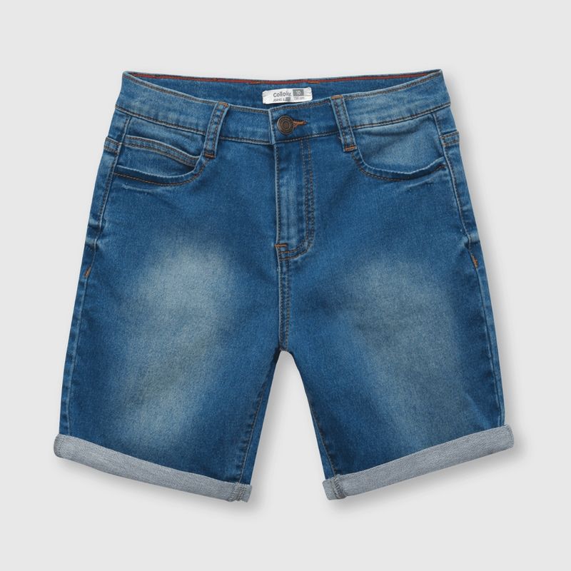 COLLOKY - Bermuda de niño mezclilla azul (2 a 12 años) 6 6