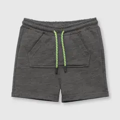 COLLOKY - Bermuda de bebe niño con bolsillo grafito (3 a 36 meses)