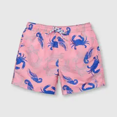 COLLOKY - Traje de baño de niño protección UV estampado morado (2 a 12 años).