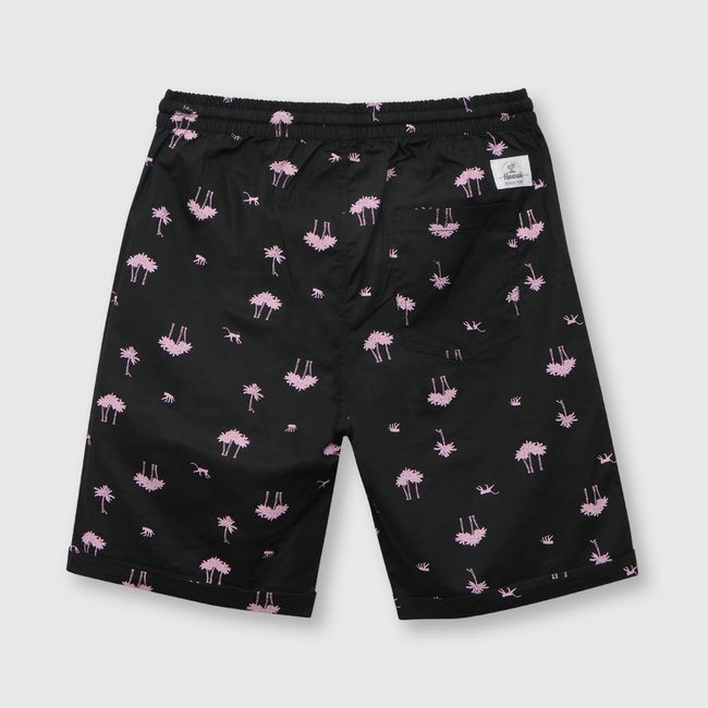 COLLOKY - Bermuda de niño palmeras gris (2 a 12 años)