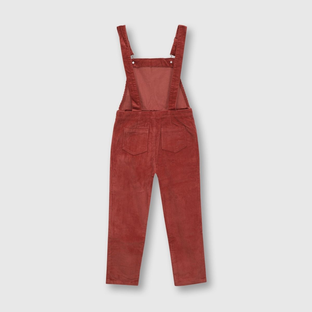 COLLOKY - Jardinera de niña de cotele rojo (2 a 12 años)