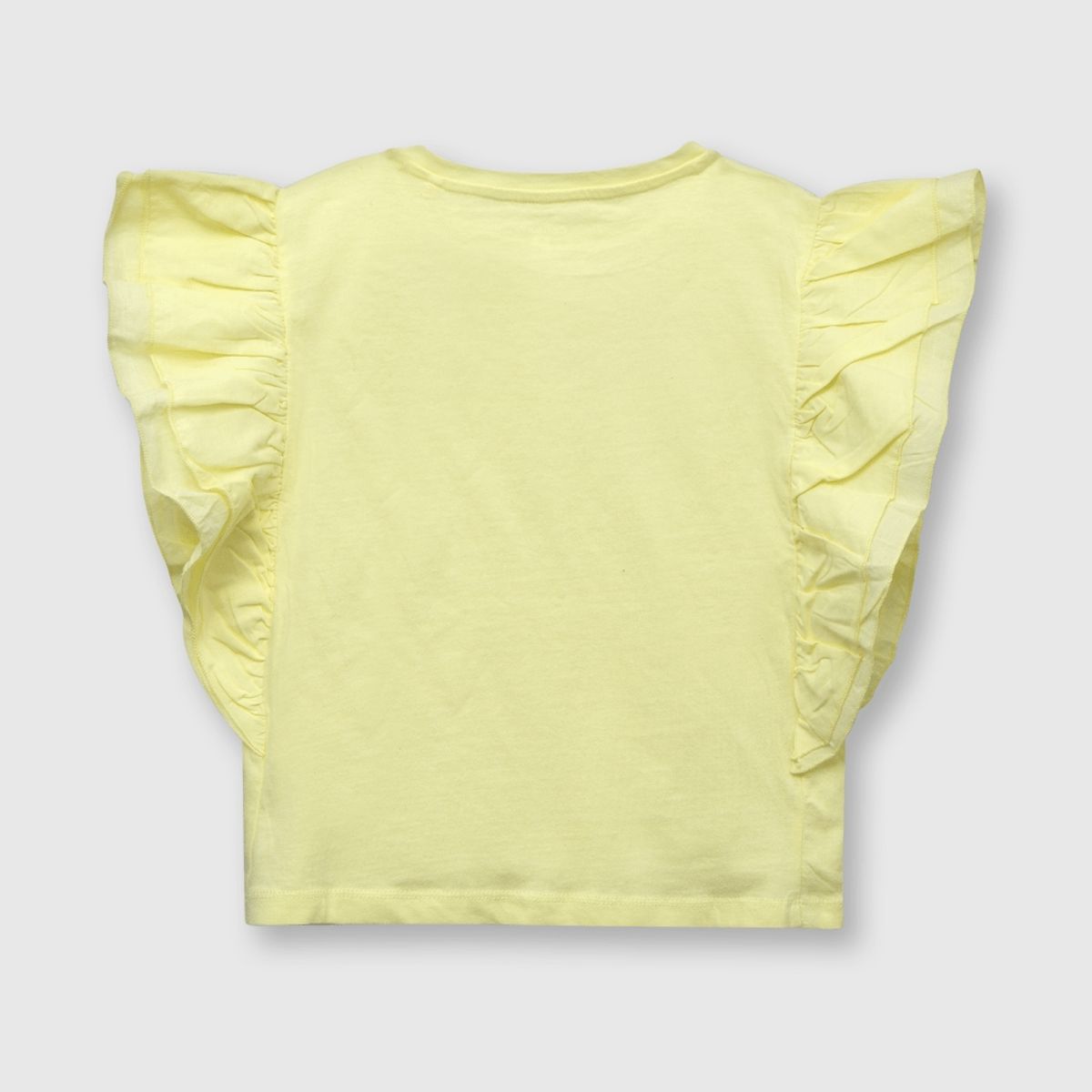 COLLOKY - Polera de niña vuelos amarilla (2 a 12 años)
