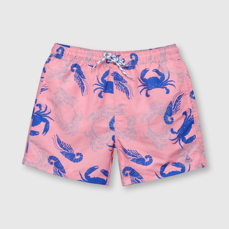COLLOKY - Traje de baño de niño protección UV estampado morado (2 a 12 años).