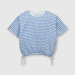COLLOKY - Polera de niña listada azul (2 a 12 años)._