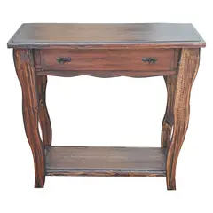 MARFELD MUEBLES - Mesa de arrimo vintage cafe 80cm