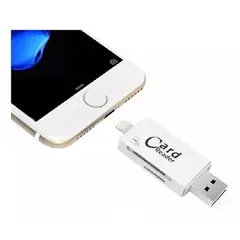GENERICO - Lector Tarjeta Sd Tf Tablet Micro Usb Usb 3en1 / 240028