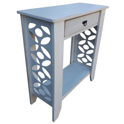 Imagen 2 del producto Mesa de arrimo calado blanco