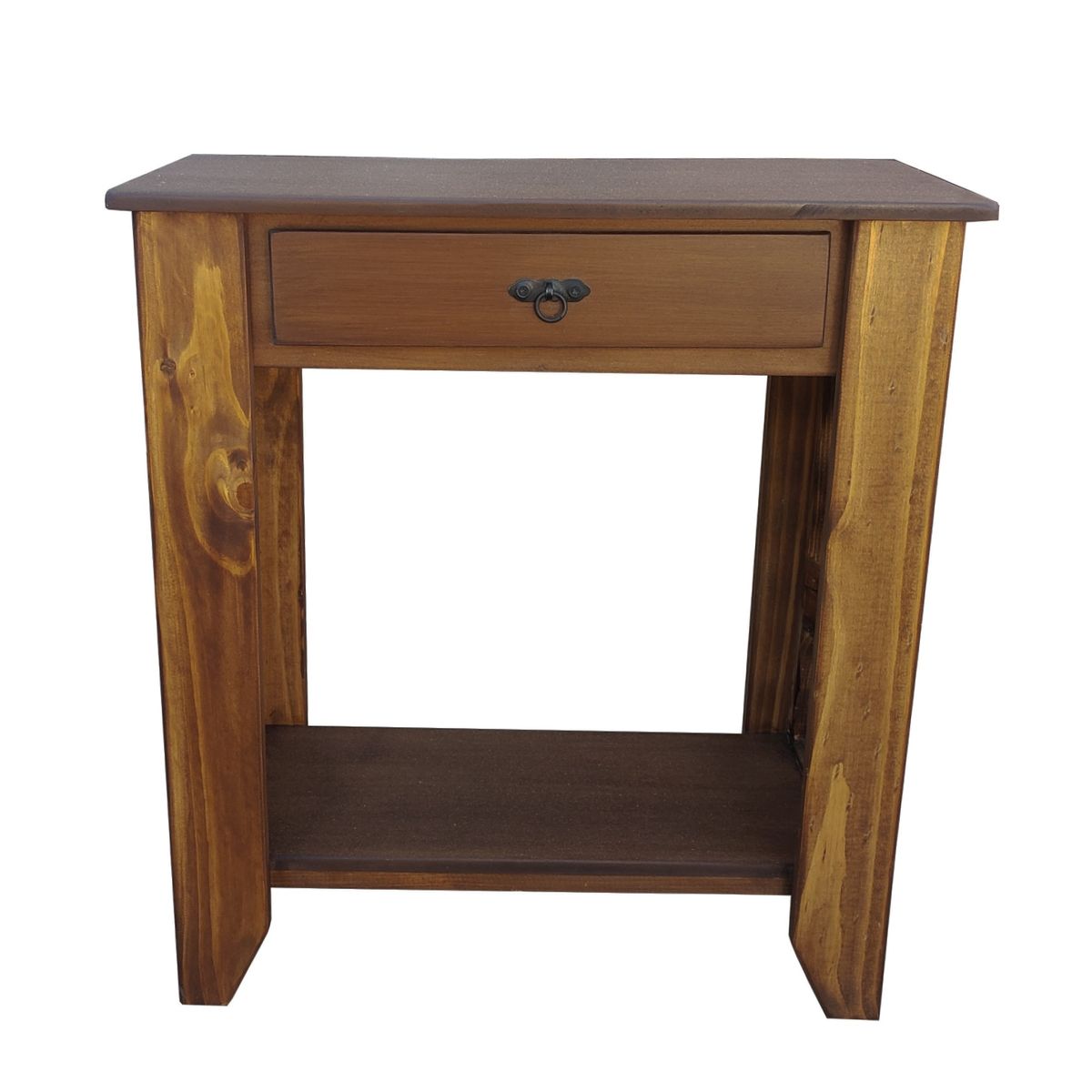 MARFELD MUEBLES - Mesa de arrimo calado cafe