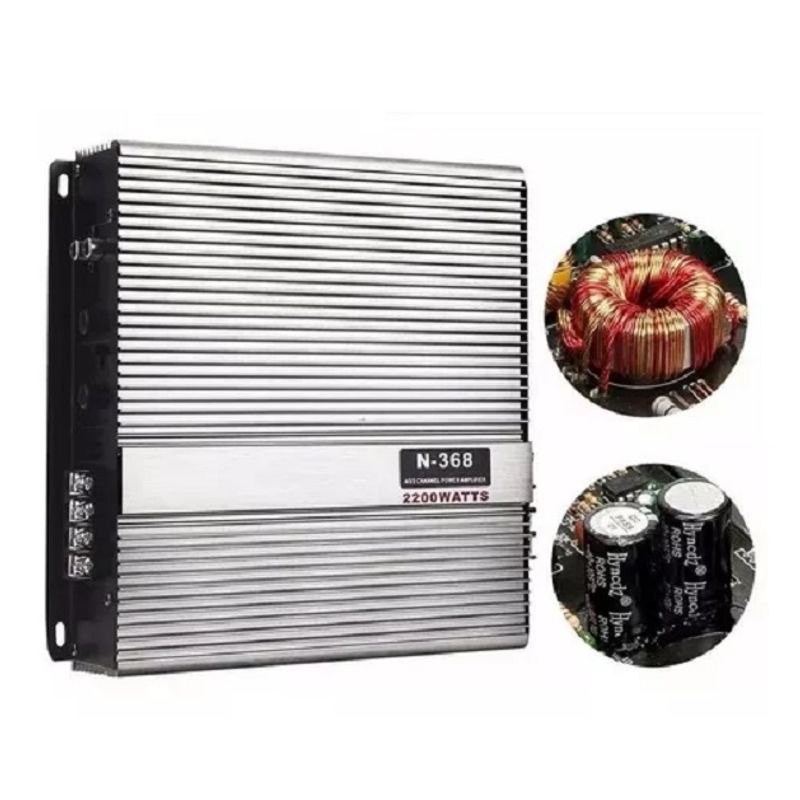LISM - Amplificador Auto Estéreo Audio 2 Canales 2200w 12v / 213065
