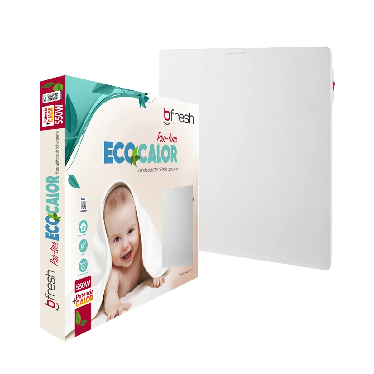 B FRESH - Panel calefactor De Bajo Consumo Eco Calor B-fresh 550w