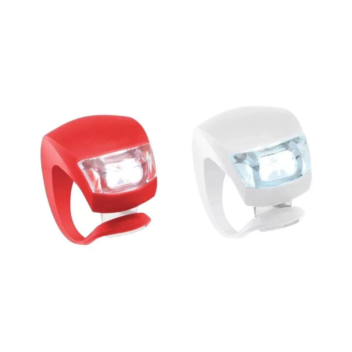 GENERICO - Luces Led Para Bicicleta Pack Luz 2 Led Silicona Impermeable