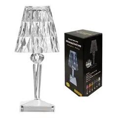 GENERICO - Lampara de Mesa Velador recargable diamante usb