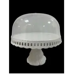 GENERICO - Porta Torta 32cm Base para Torta con Tapa Soporte Torta