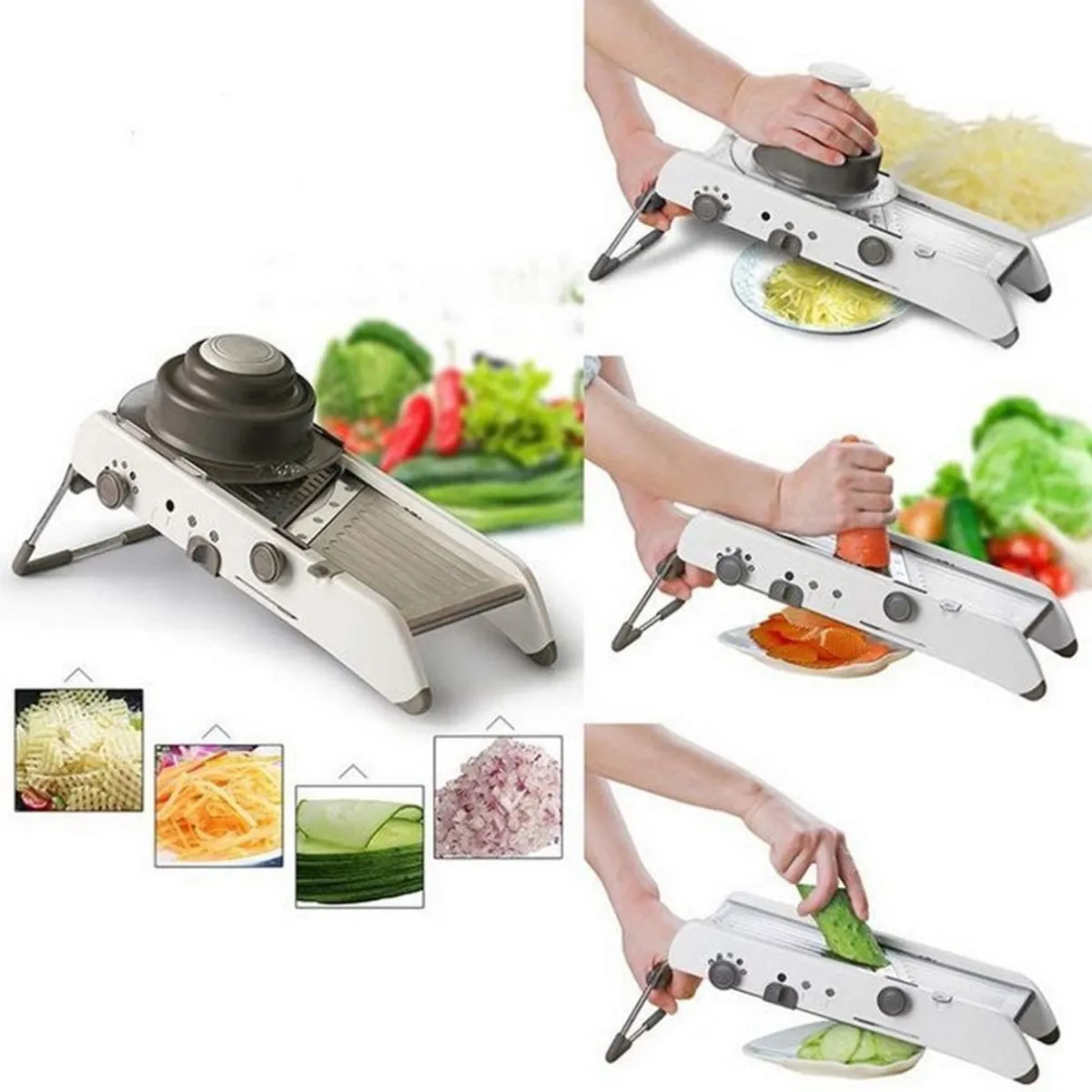 GENERICO - Mandolina Rebanador De Verduras Rallador De Vegetales Cortador