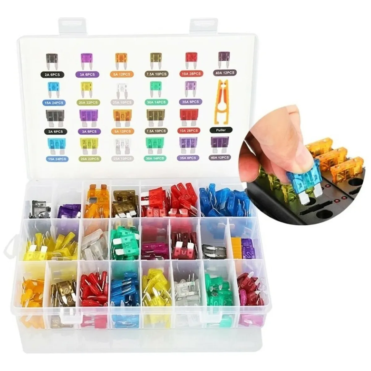 GENERICO - Set 300 Fusible Electricos Kit Fusibles Automovil