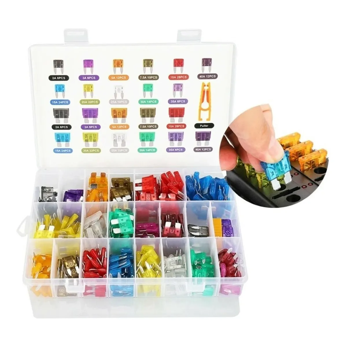 GENERICO - Set 300 Fusible Electricos Kit Fusibles Automovil