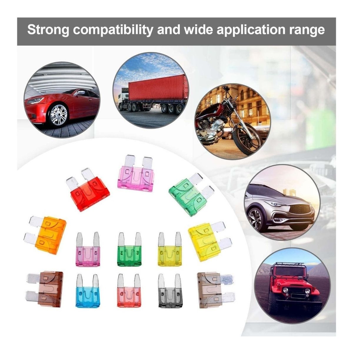 GENERICO - Set 300 Fusible Electricos Kit Fusibles Automovil