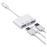Adaptador A Usb Para iPhone iPad 3 En 1