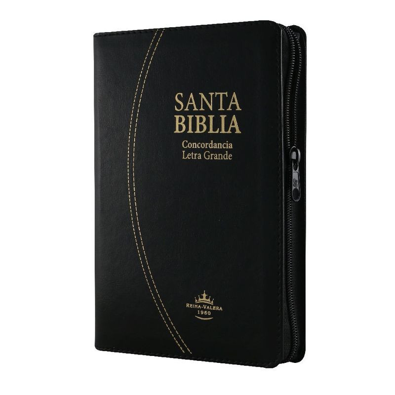 SOCIEDAD BIBLICA DE BRASIL - Biblia Reina Valera 1960 Letra Grande con Cierre, Indice y Concordancia
