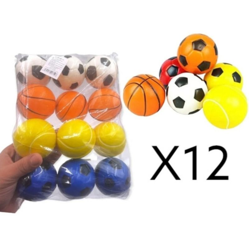 GENERICO - Pack de 12 pelotas antiestres