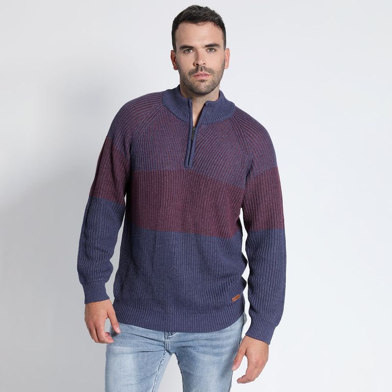POTROS - SWEATER RAYAS BICOLOR POTROS