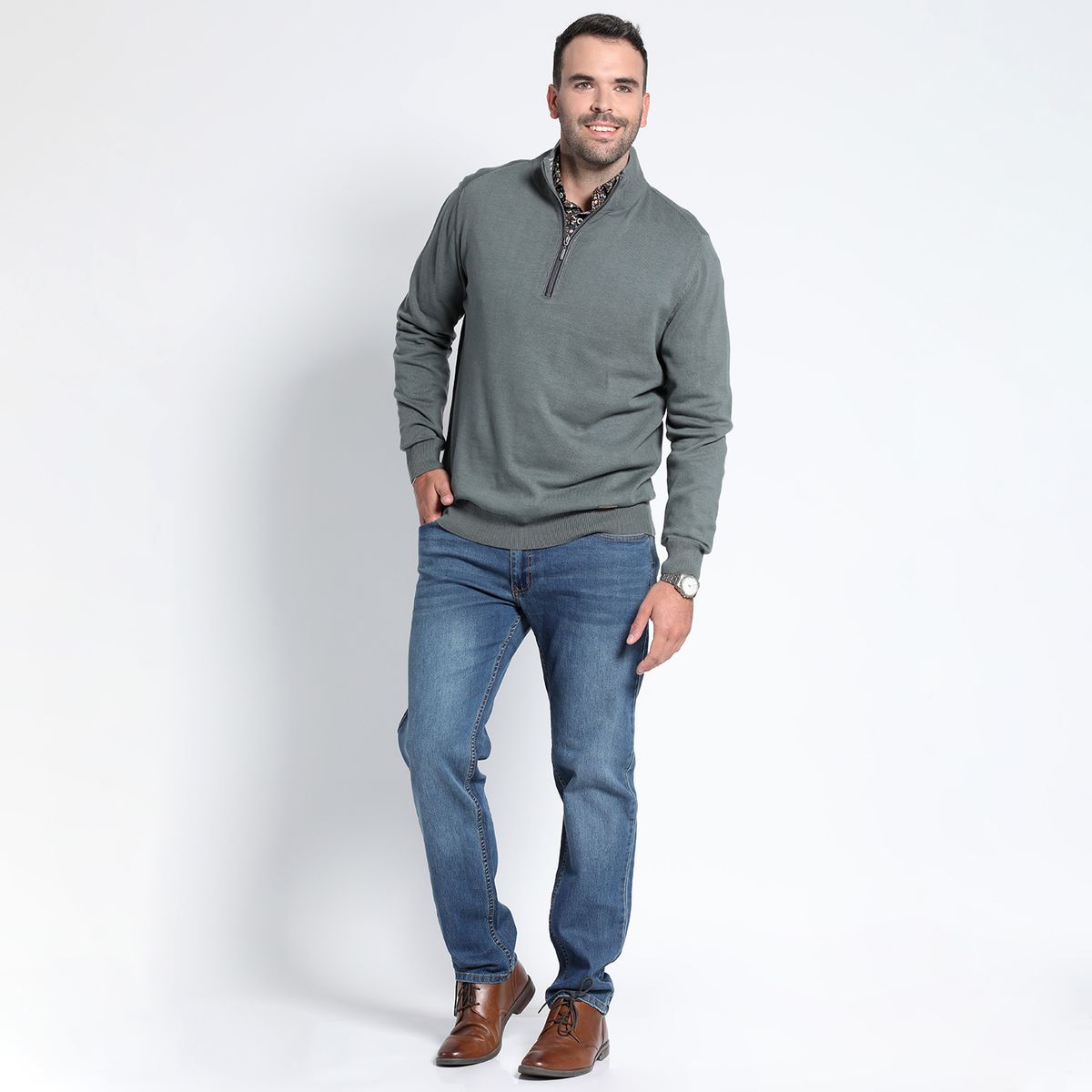 POTROS - SWEATER HALF ZIPPER POTROS