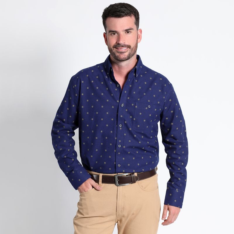 KOTTING - Camisa Villela Estampada Manga Larga KOTTING