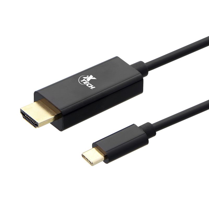 XTECH - Cable HDMI Macho a USB-C Macho en Caja Xtech XTC-545 Negro