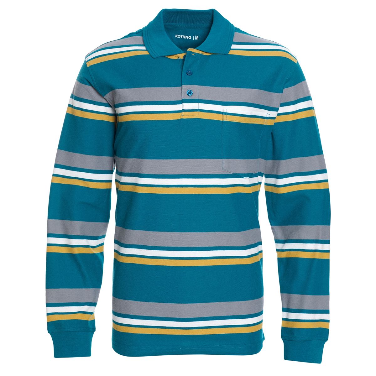 KOTTING - Polera Piqué Listada Manga Larga Regular Fit KOTTING