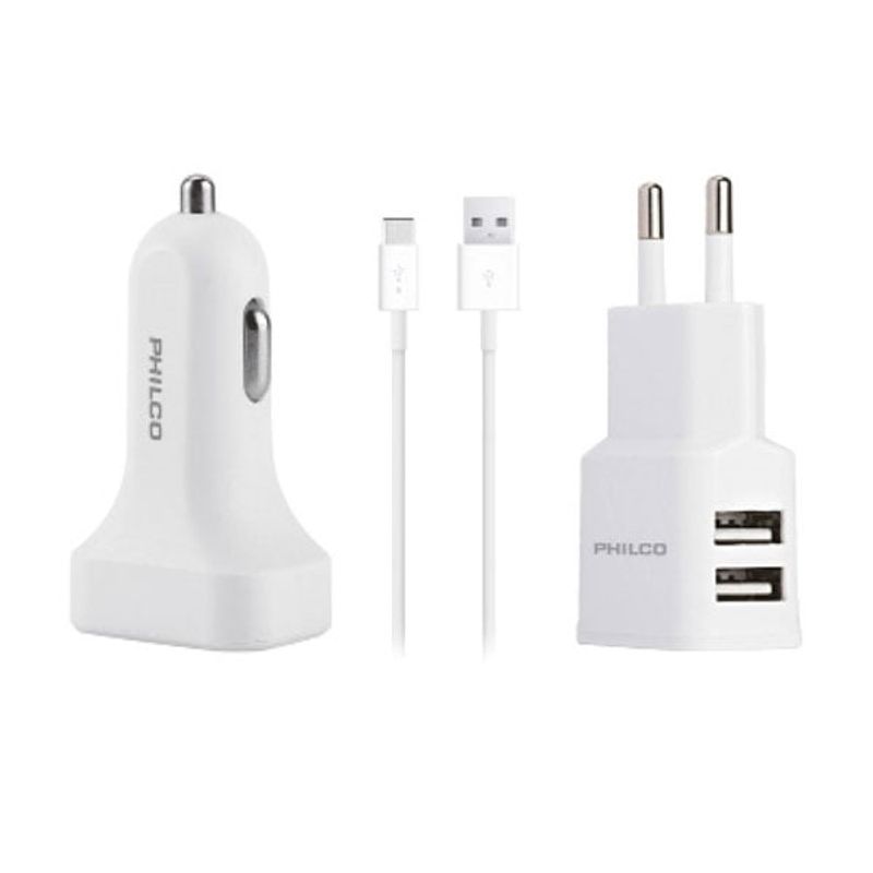 PHILCO - Kit Cargador Tipo C Certificado Philco Smartphones PHILCO