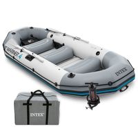 Bote Inflable Mariner 4 Set Capacidad 500 Kg + Remos + Inflador