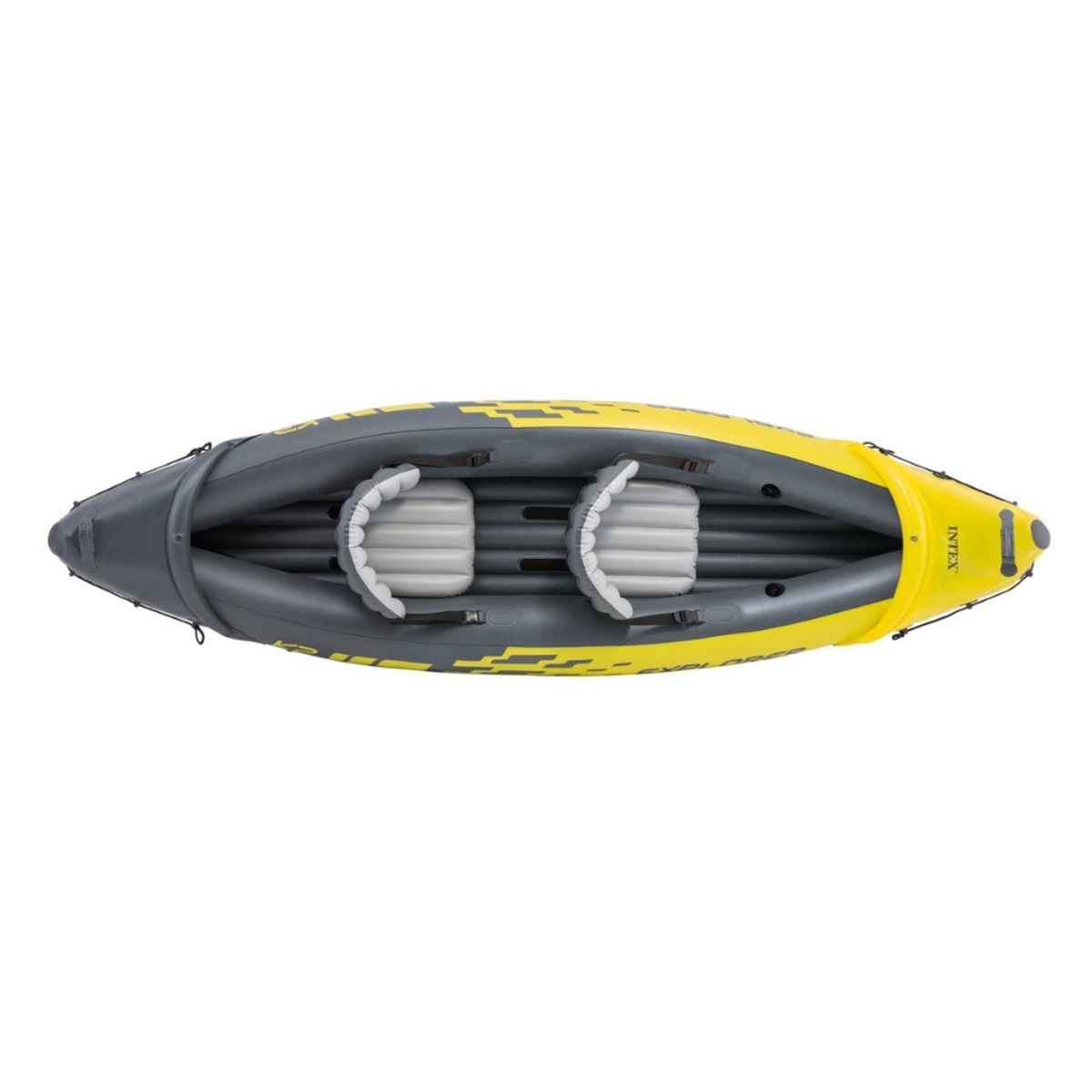 INTEX - Kayak Inflable Explorer K2 Set Capacidad 2 Personas + Remos + Inflador