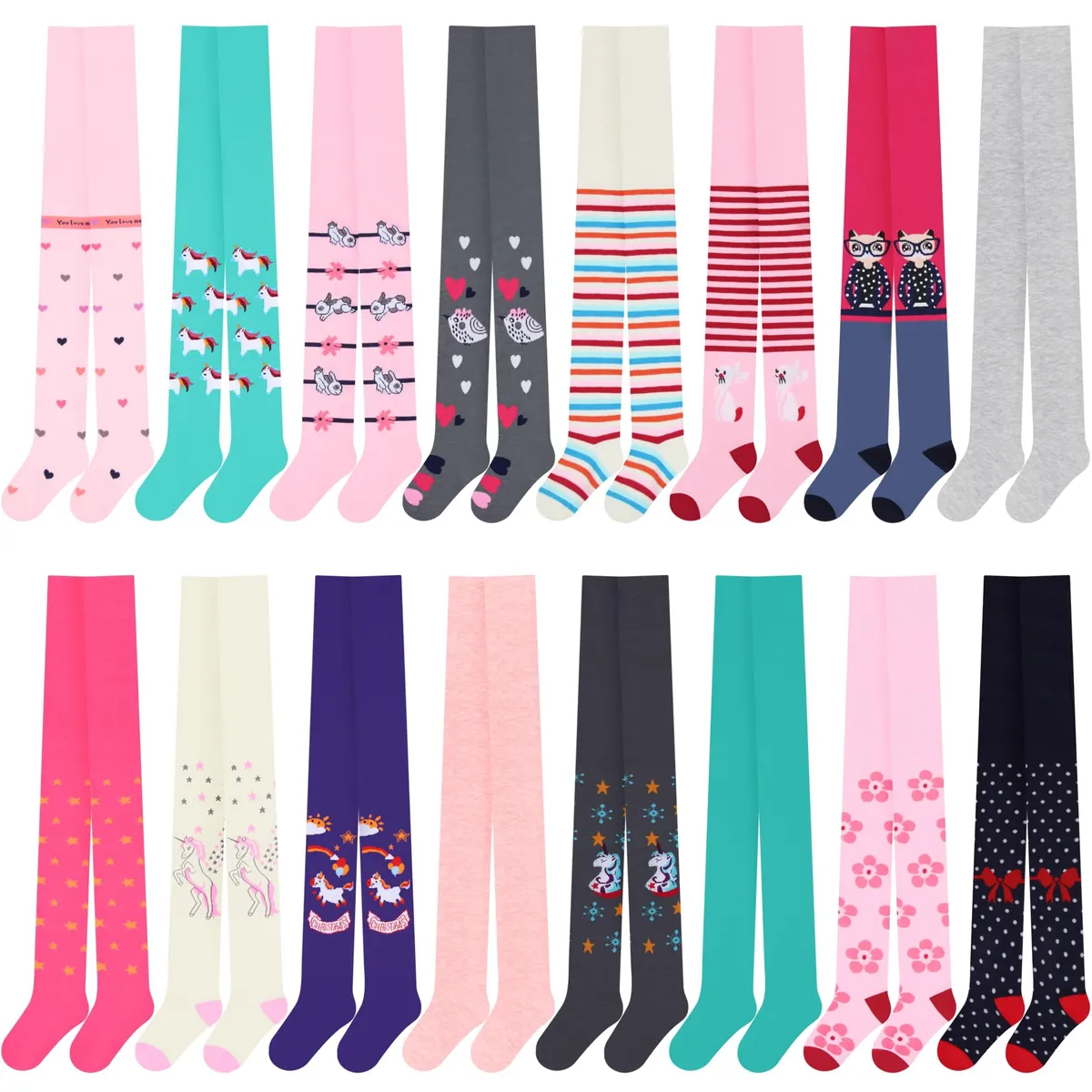 EVERSO - Pack 6 Pantys De Niña Algodón Con Lisas.