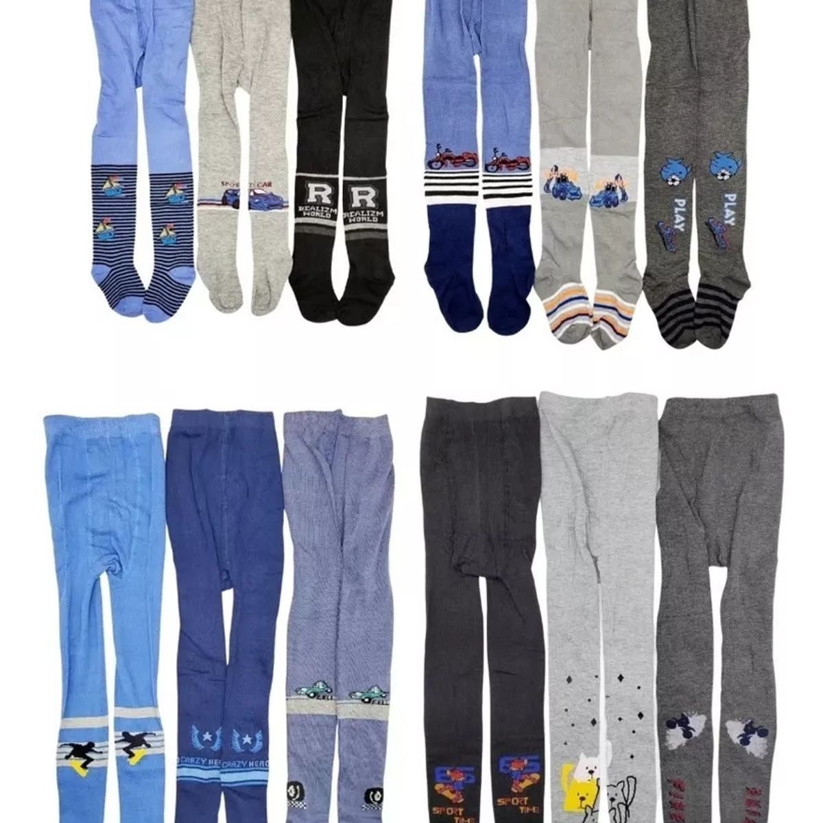 EVERSO - Pack 6 Pantys De Niño Algodón Con Diseño