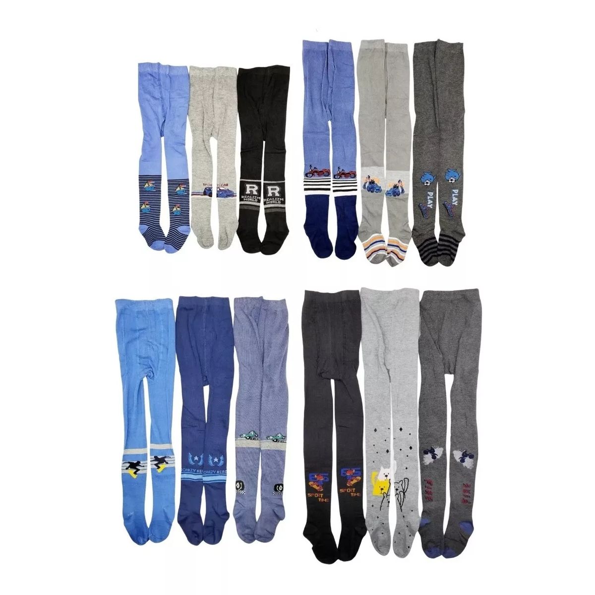 EVERSO - Pack 6 Pantys De Niño Algodón Con Diseño