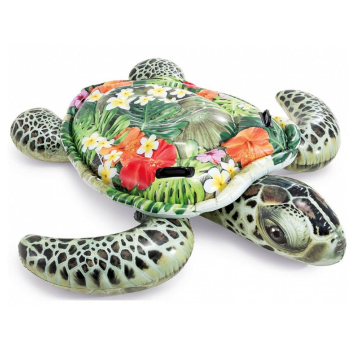 INTEX - Flotador Inflable Diseño Tortuga Realista 191x170 Cm Realistic Sea Turtle