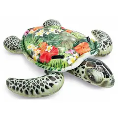 INTEX - Flotador Inflable Diseño Tortuga Realista 191x170 Cm Realistic Sea Turtle