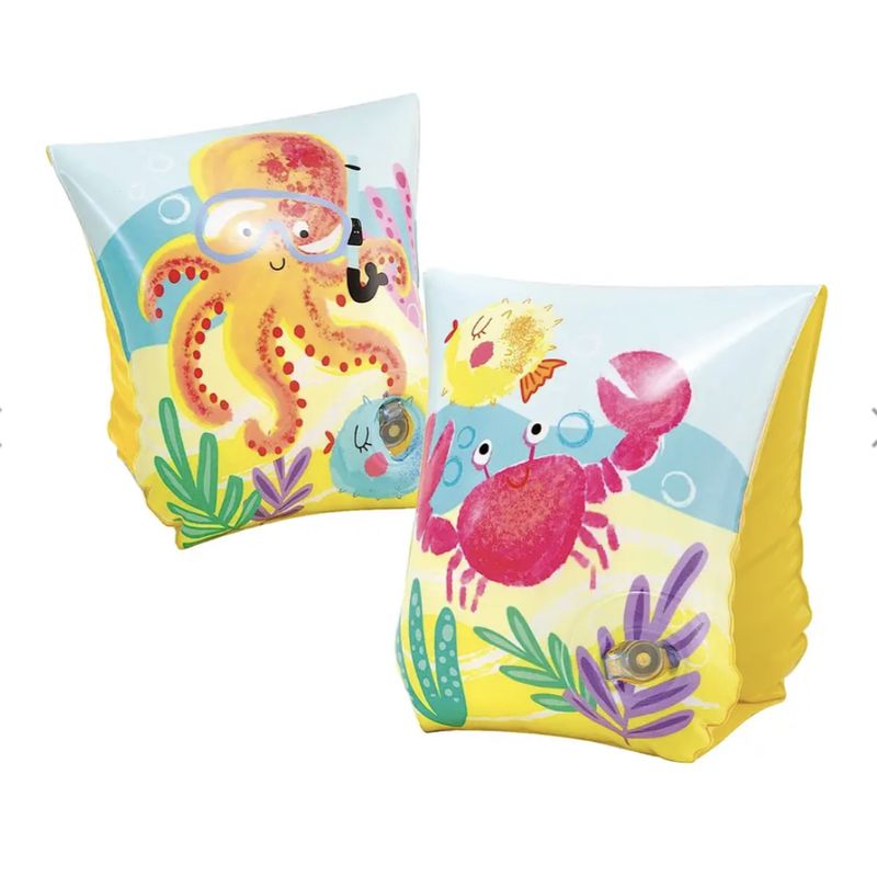 INTEX - Alitas Inflables Niño Capacidad 30 Kg Tropical Buddies
