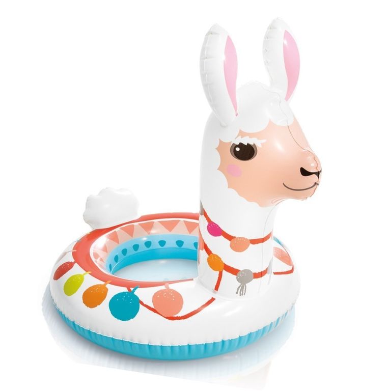 Flotador Inflable Redondo Llama 58 Cm Big Animal Ring