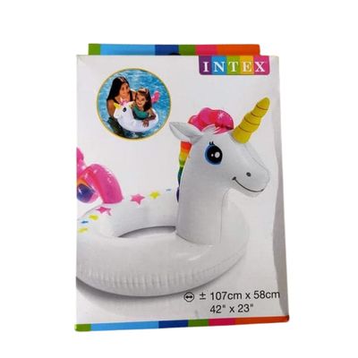 Imagen 2 del producto Flotador Inflable Redondo Unicornio 58 Cm Big Animal Ring
