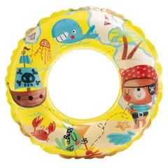 INTEX - Flotador Inflable Redondo Pirata 61 Cm Transparent Ring