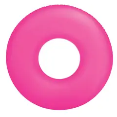 INTEX - Flotador Inflable Redondo 91 Cm Neon Frost Tube Rosado