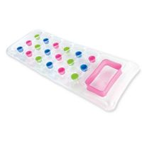 Flotador Inflable Mat Pocket Suntanner 188x71 Cm Transparente Rosado