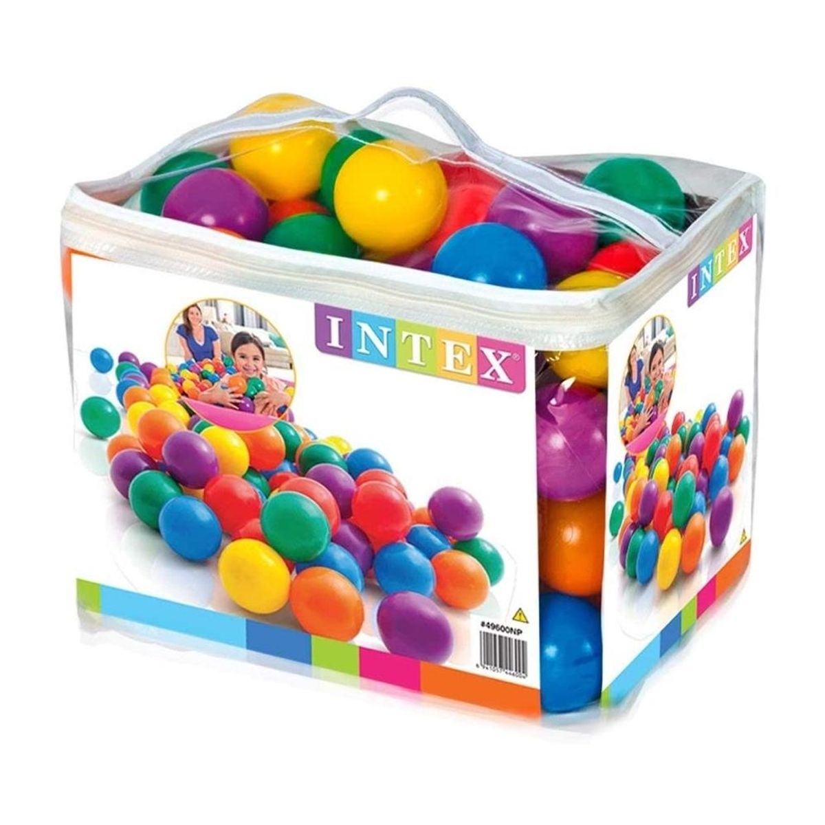 INTEX - Pelotas Entretenidas 8 cm 100 Unidades Fun Ballz
