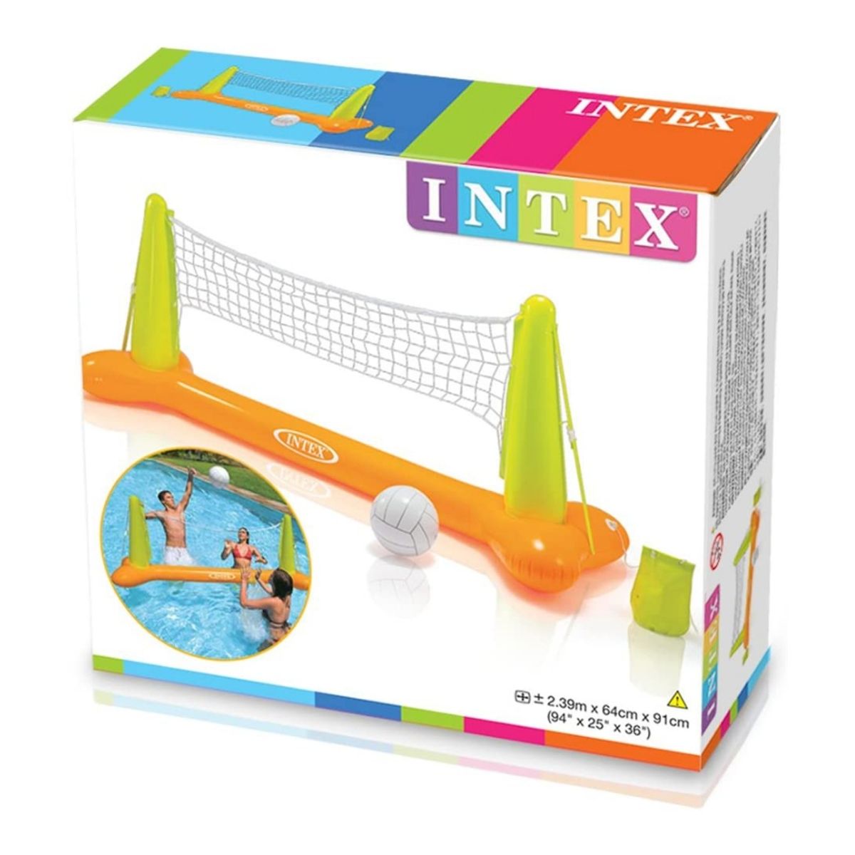 INTEX - Juego Piscina Inflable Malla De Pool Volleyball + Pelota Inflable